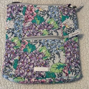 Vera Bradley Floral Crossbody Bag - Purple and Green